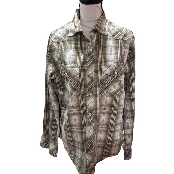 Banana Republic Other - Banana Republic Mens Slim Fit Plaid Long Sleeve Button Down Shirt Size L‎